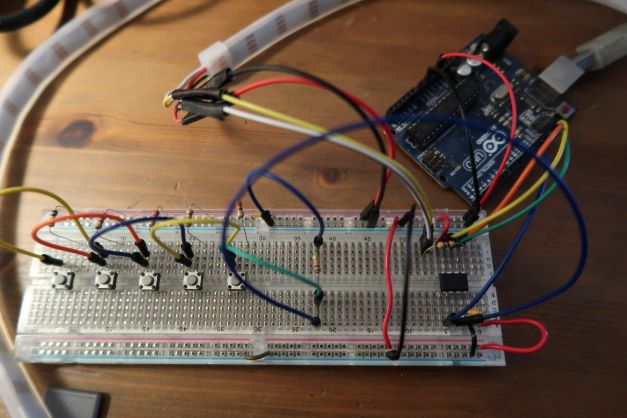 Breadboard test circuit