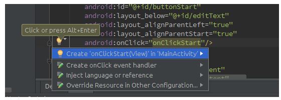 Click Create OnClick