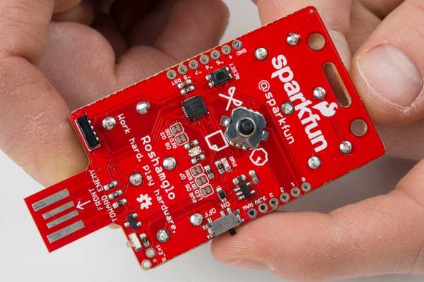 Remove the Roshamglo board, Slide the switch to ON